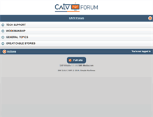 Tablet Screenshot of catvforum.com